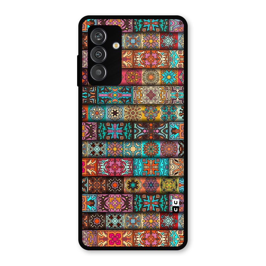 Tribal Seamless Pattern Vintage Decorative Metal Back Case for Galaxy F13