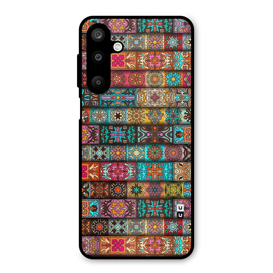 Tribal Seamless Pattern Vintage Decorative Metal Back Case for Galaxy M16