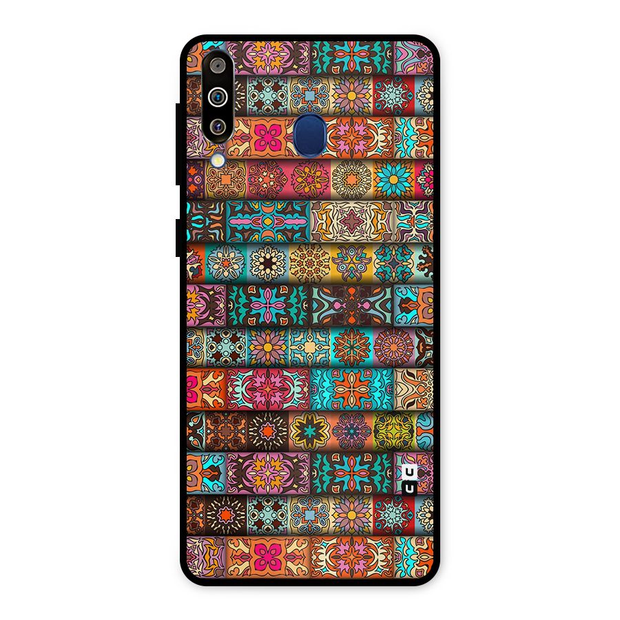 Tribal Seamless Pattern Vintage Decorative Metal Back Case for Galaxy M30