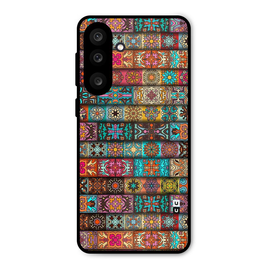 Tribal Seamless Pattern Vintage Decorative Metal Back Case for Galaxy M56