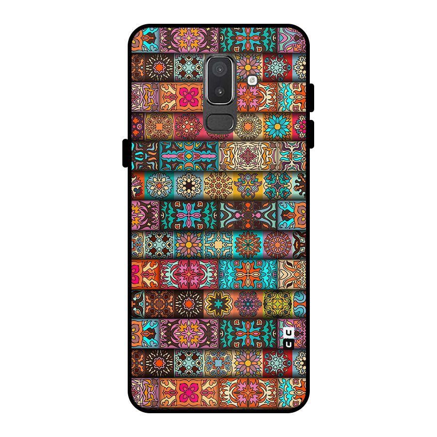 Tribal Seamless Pattern Vintage Decorative Metal Back Case for Galaxy On8 (2018)