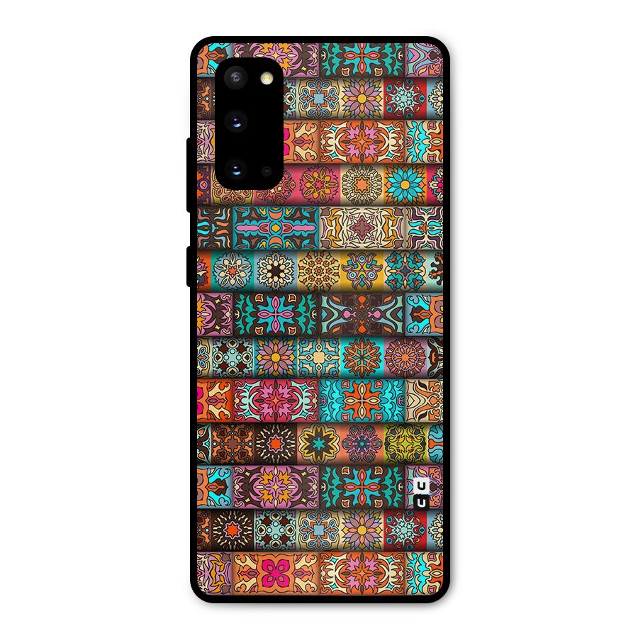 Tribal Seamless Pattern Vintage Decorative Metal Back Case for Galaxy S20