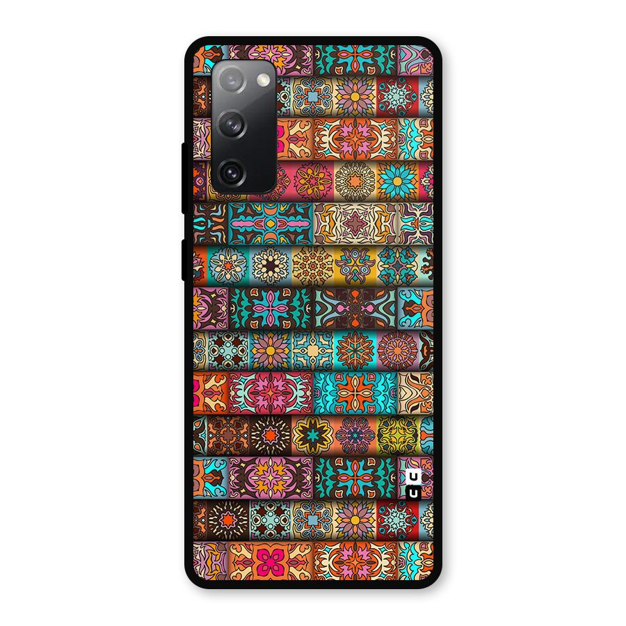 Tribal Seamless Pattern Vintage Decorative Metal Back Case for Galaxy S20 FE 5G