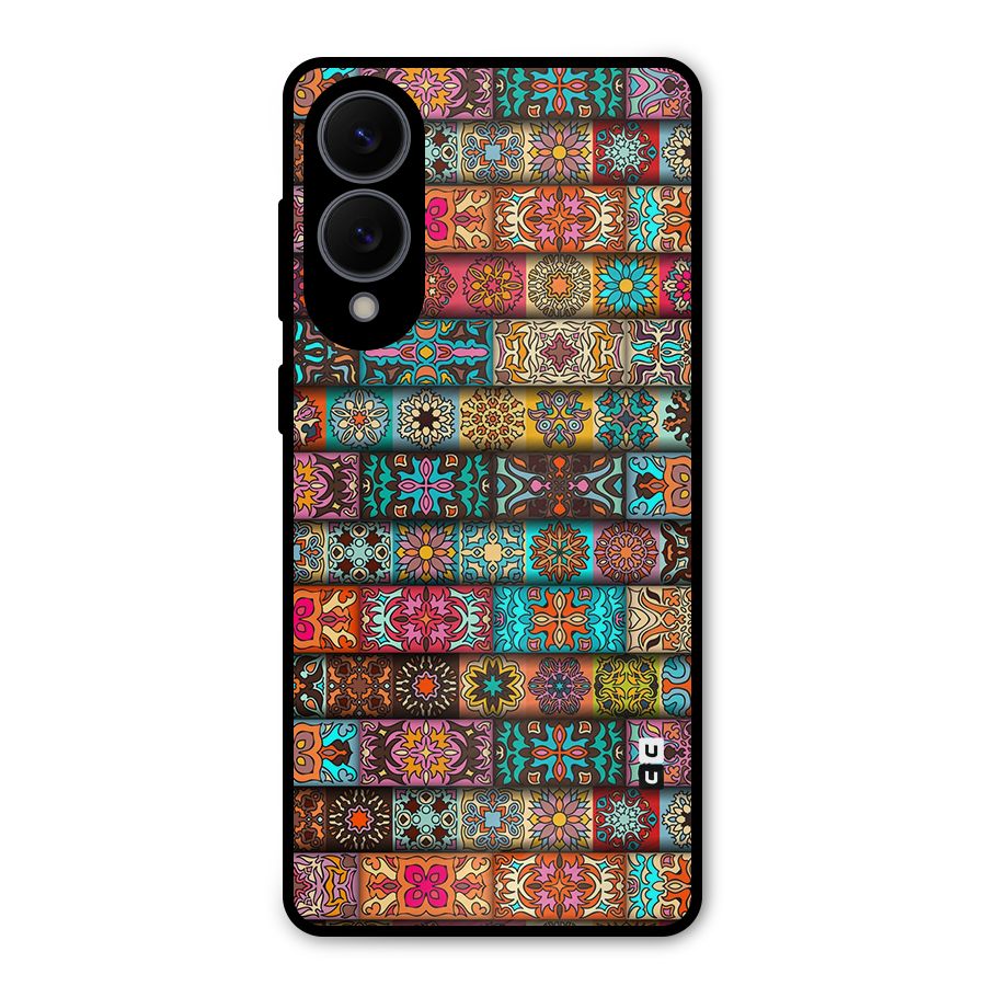 Tribal Seamless Pattern Vintage Decorative Metal Back Case for Galaxy S25 Edge