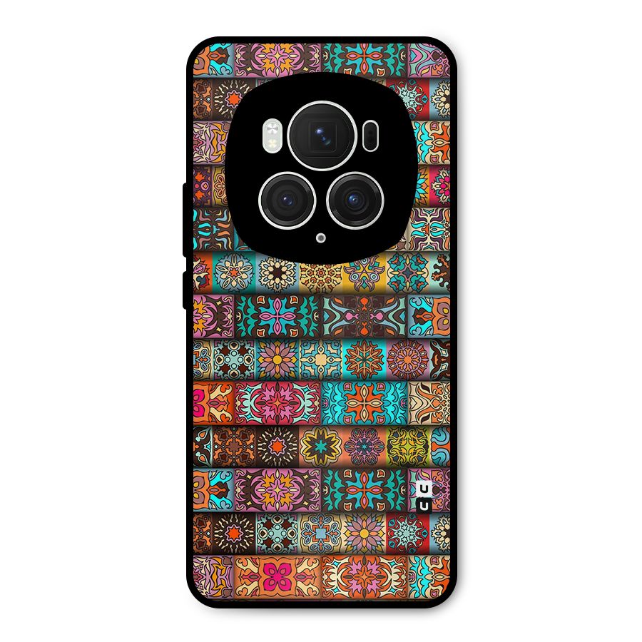 Tribal Seamless Pattern Vintage Decorative Metal Back Case for Honor Magic6 Pro