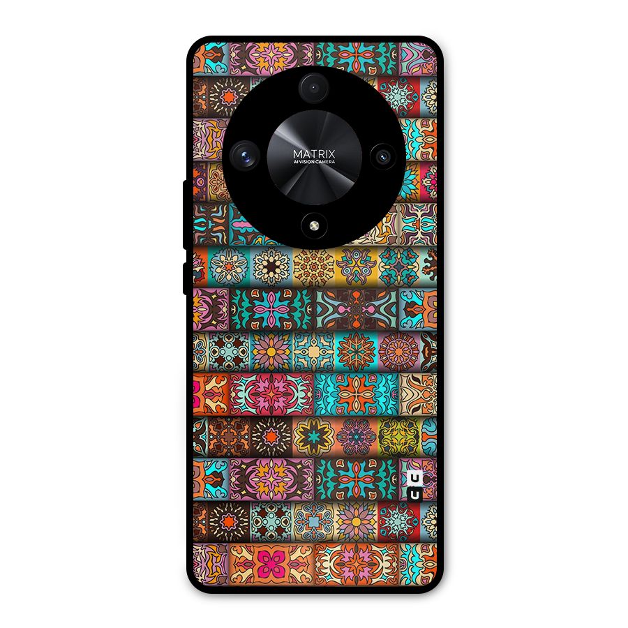 Tribal Seamless Pattern Vintage Decorative Metal Back Case for Honor X9b