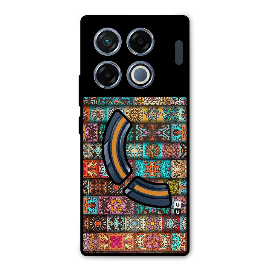 Tribal Seamless Pattern Vintage Decorative Metal Back Case for Infinix GT 20 Pro