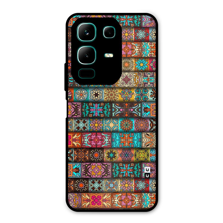 Tribal Seamless Pattern Vintage Decorative Metal Back Case for Infinix Note 50x