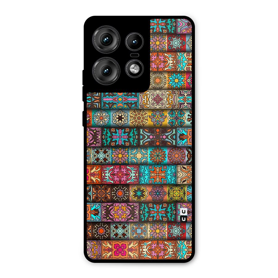 Tribal Seamless Pattern Vintage Decorative Metal Back Case for Motorola Edge 50 Pro