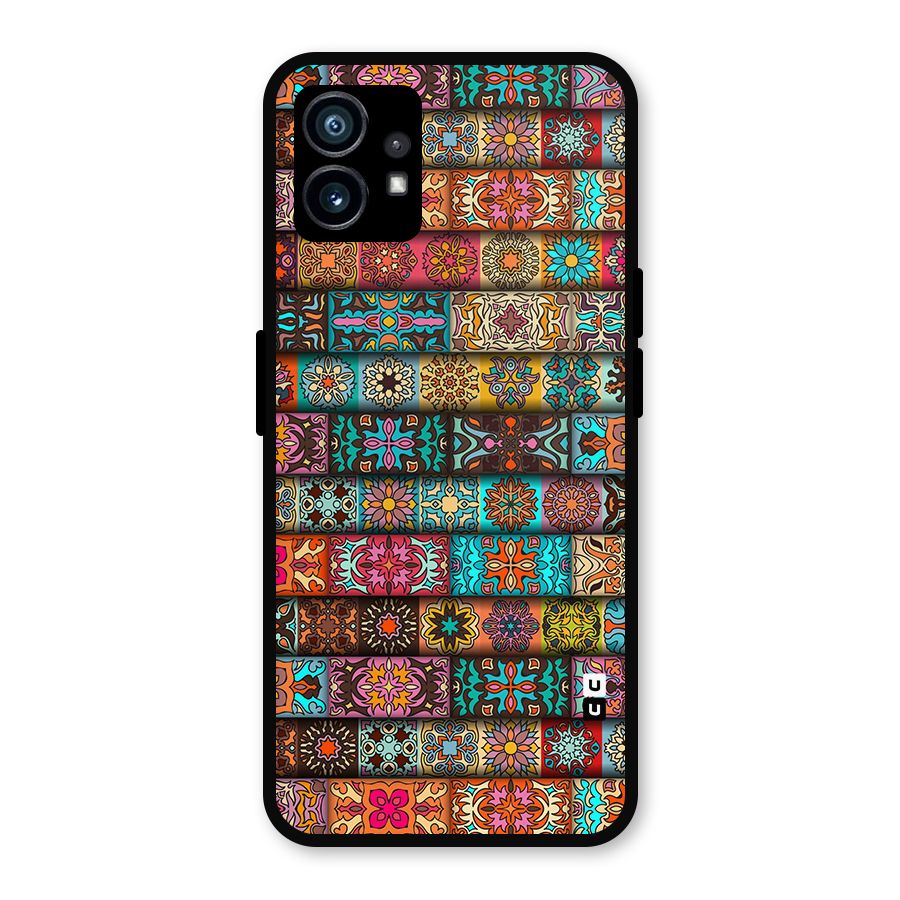 Tribal Seamless Pattern Vintage Decorative Metal Back Case for Nothing Phone 1