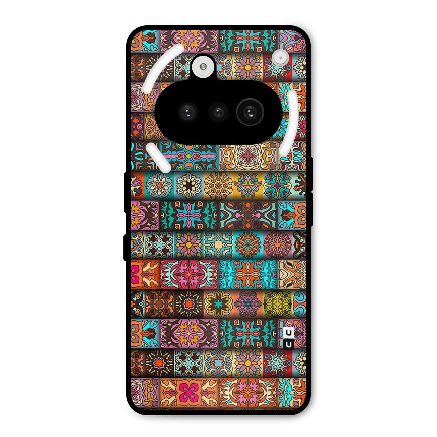 Tribal Seamless Pattern Vintage Decorative Metal Back Case for Nothing Phone 3a