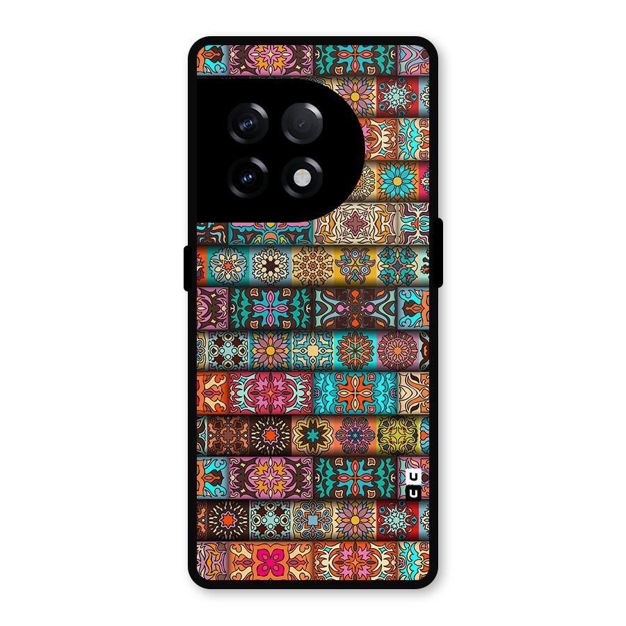 Tribal Seamless Pattern Vintage Decorative Metal Back Case for OnePlus 11R