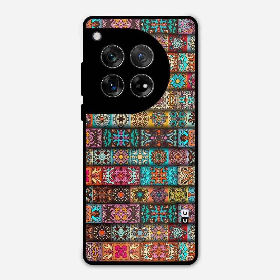 Tribal Seamless Pattern Vintage Decorative Metal Back Case for OnePlus 12