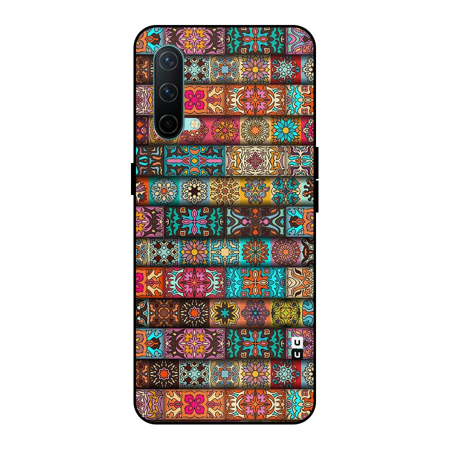 Tribal Seamless Pattern Vintage Decorative Metal Back Case for OnePlus Nord CE 5G