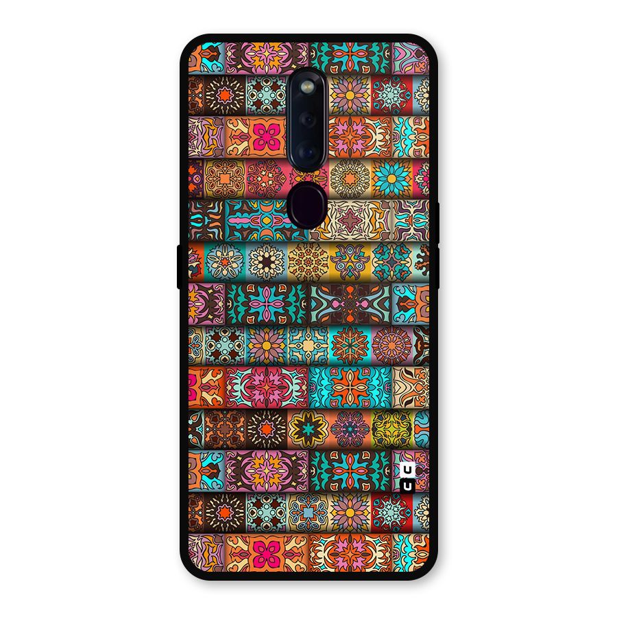 Tribal Seamless Pattern Vintage Decorative Metal Back Case for Oppo F11 Pro