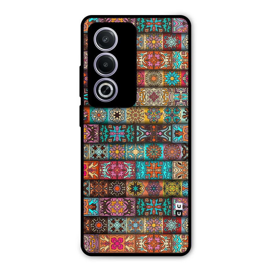 Tribal Seamless Pattern Vintage Decorative Metal Back Case for Oppo K12x