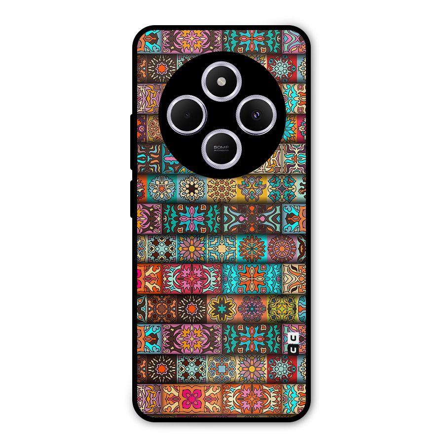 Tribal Seamless Pattern Vintage Decorative Metal Back Case for Poco C75 5G