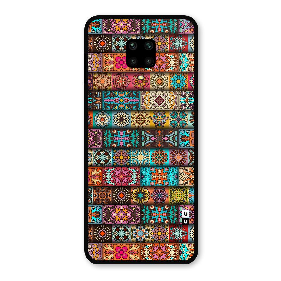 Tribal Seamless Pattern Vintage Decorative Metal Back Case for Poco M2 Pro