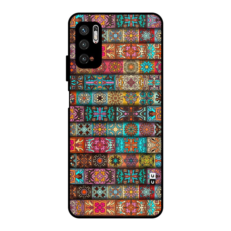 Tribal Seamless Pattern Vintage Decorative Metal Back Case for Poco M3 Pro 5G
