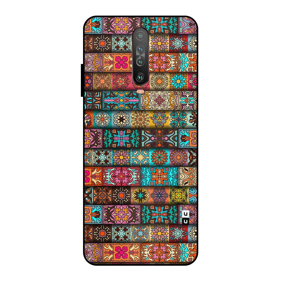 Tribal Seamless Pattern Vintage Decorative Metal Back Case for Poco X2