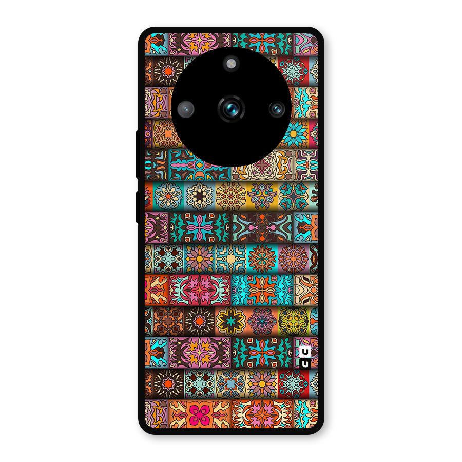 Tribal Seamless Pattern Vintage Decorative Metal Back Case for Realme 11 Pro Plus