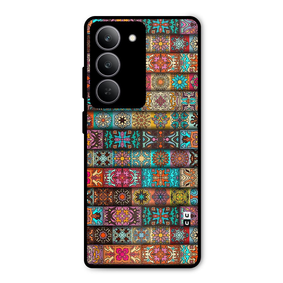 Tribal Seamless Pattern Vintage Decorative Metal Back Case for Realme 14x