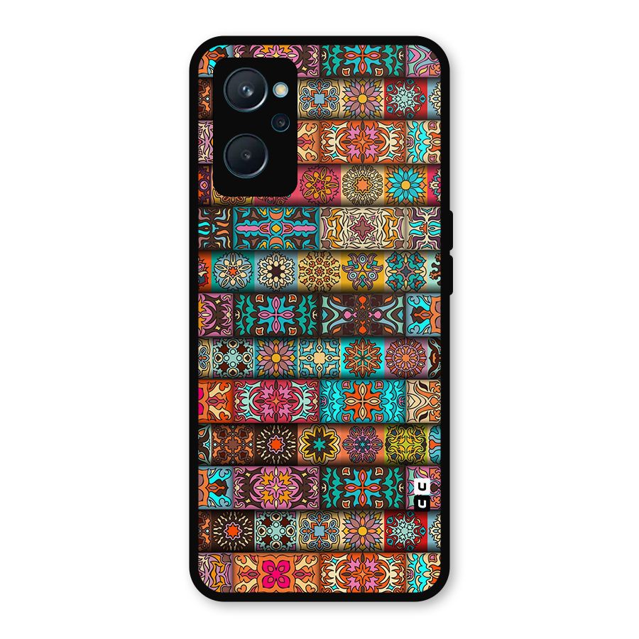 Tribal Seamless Pattern Vintage Decorative Metal Back Case for Realme 9i