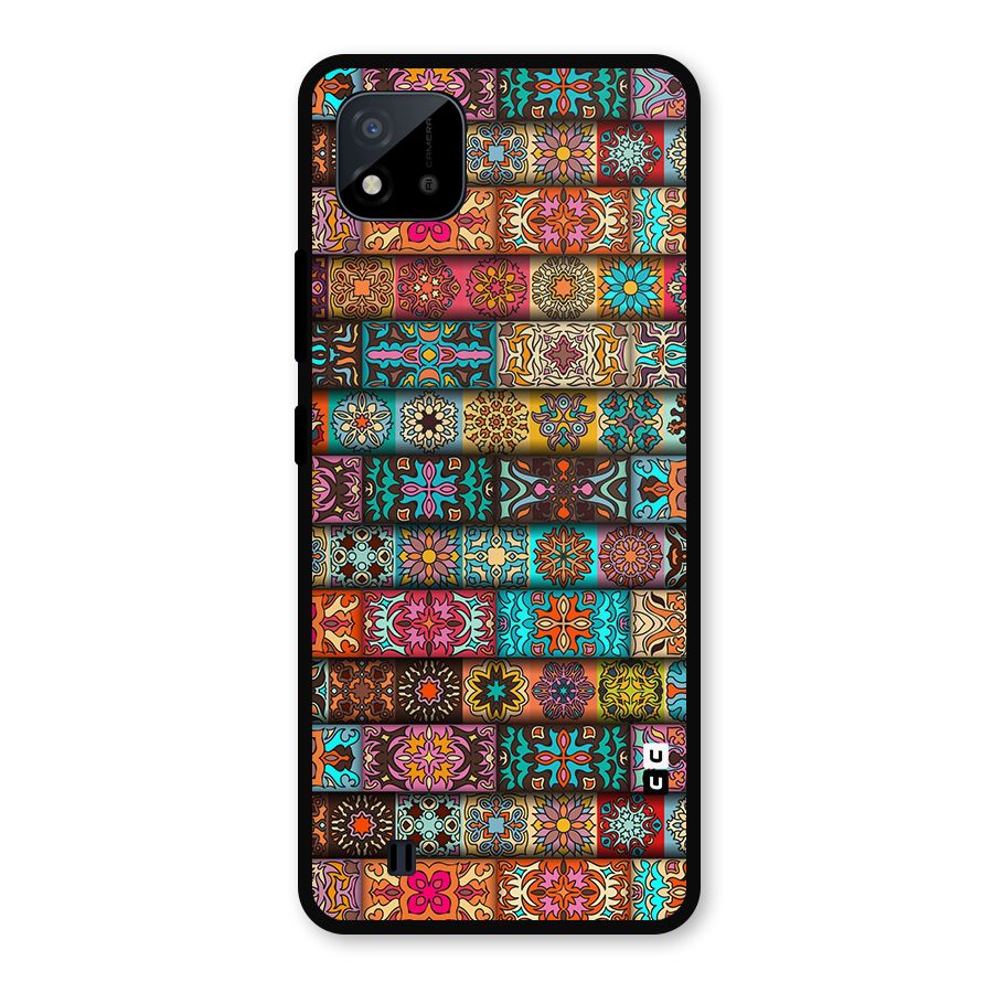 Tribal Seamless Pattern Vintage Decorative Metal Back Case for Realme C11 2021
