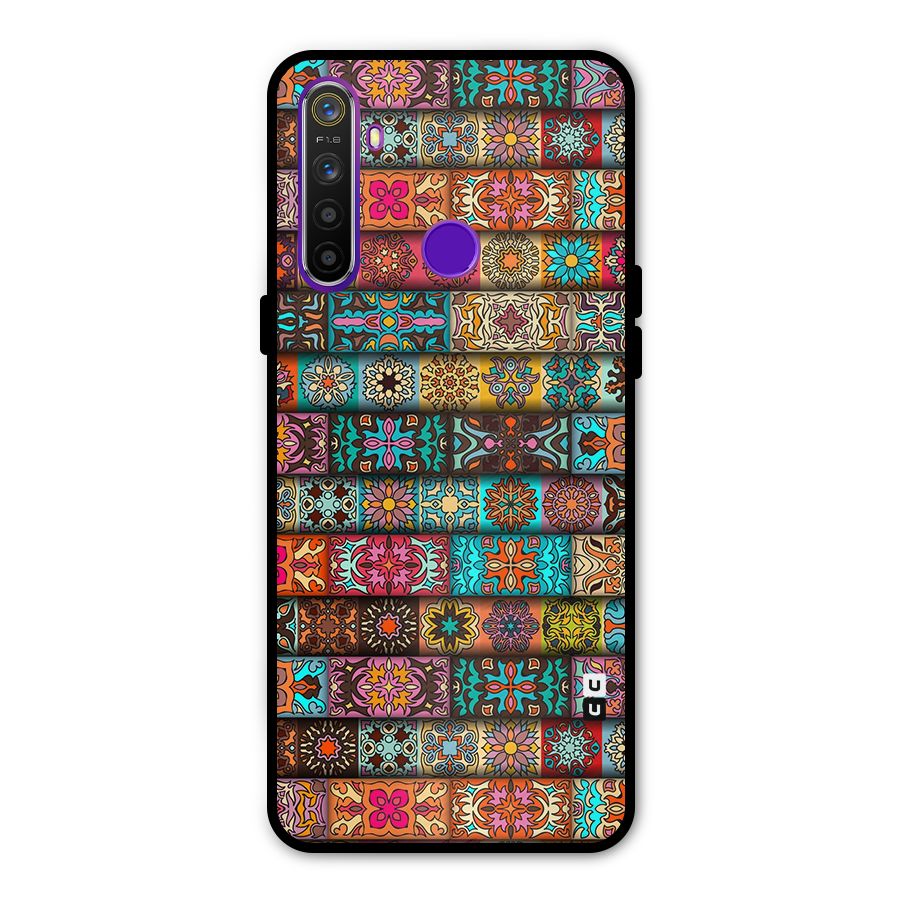 Tribal Seamless Pattern Vintage Decorative Metal Back Case for Realme Narzo 10