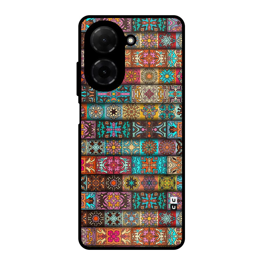 Tribal Seamless Pattern Vintage Decorative Metal Back Case for Redmi A5 4G