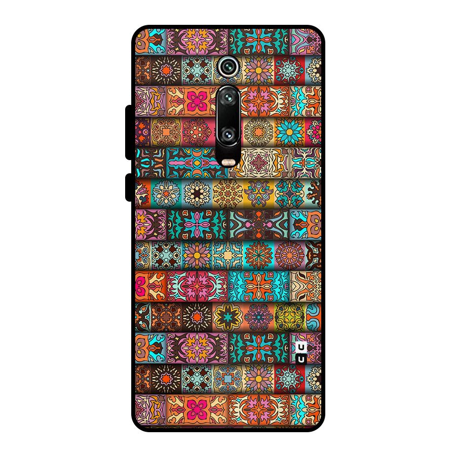 Tribal Seamless Pattern Vintage Decorative Metal Back Case for Redmi K20 Pro