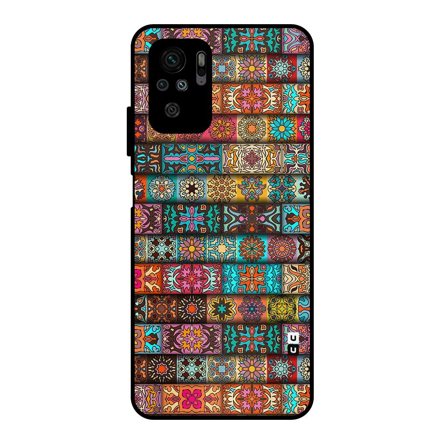 Tribal Seamless Pattern Vintage Decorative Metal Back Case for Redmi Note 10S