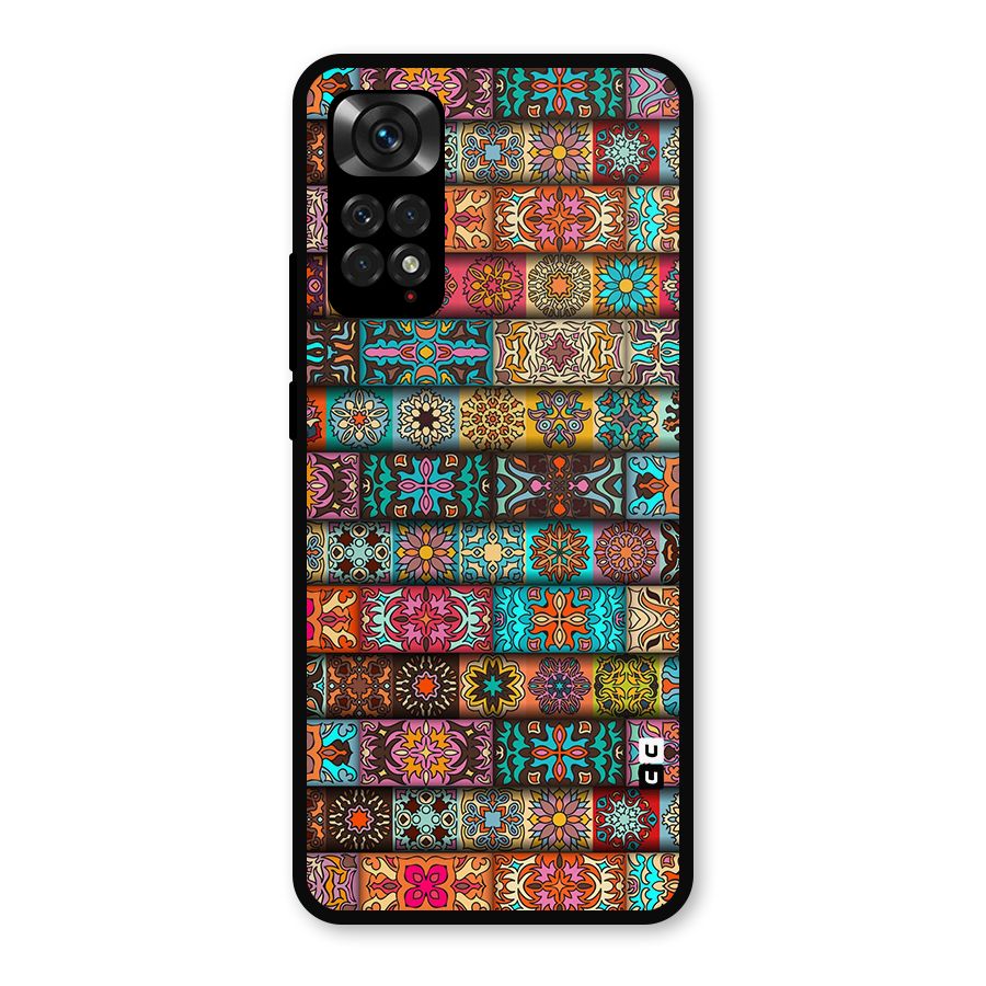 Tribal Seamless Pattern Vintage Decorative Metal Back Case for Redmi Note 11s