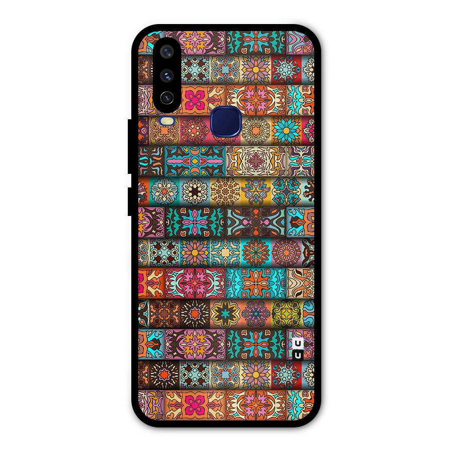 Tribal Seamless Pattern Vintage Decorative Metal Back Case for Vivo Y15