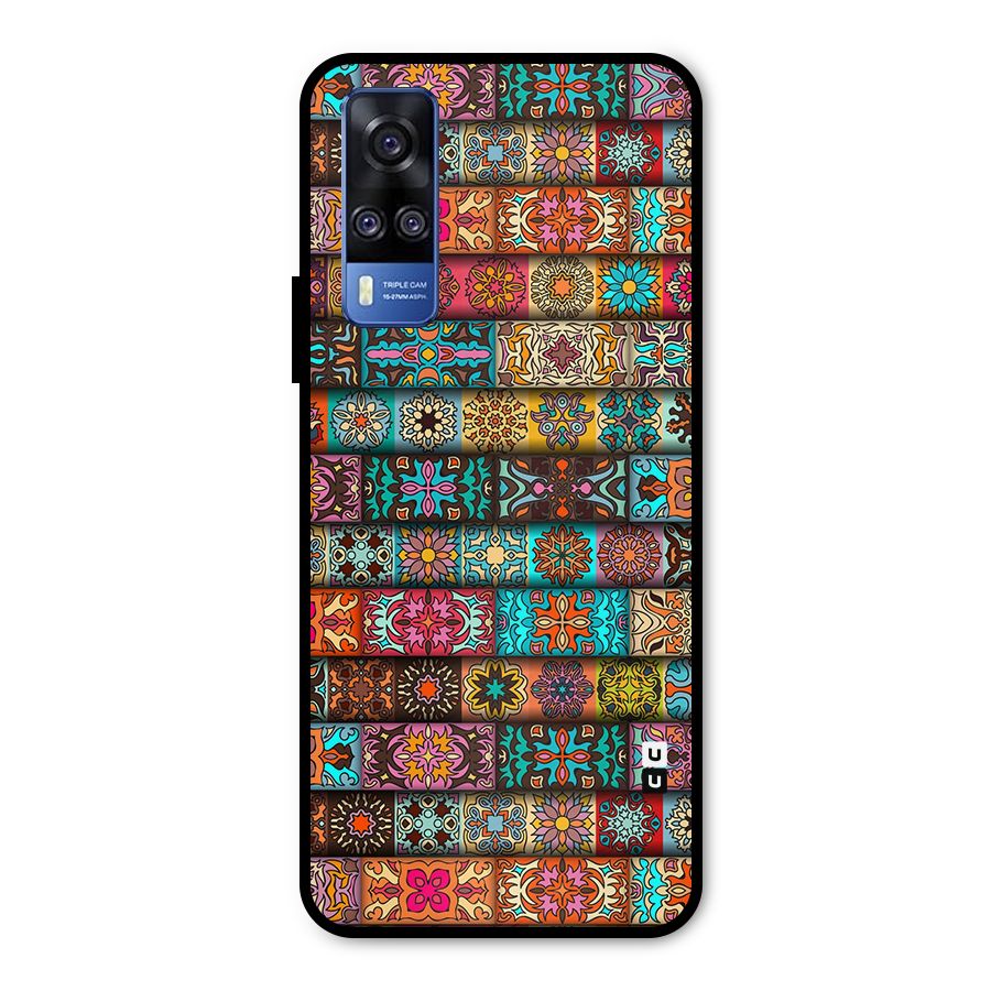 Tribal Seamless Pattern Vintage Decorative Metal Back Case for Vivo Y31