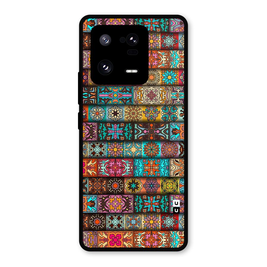 Tribal Seamless Pattern Vintage Decorative Metal Back Case for Xiaomi 13 Pro
