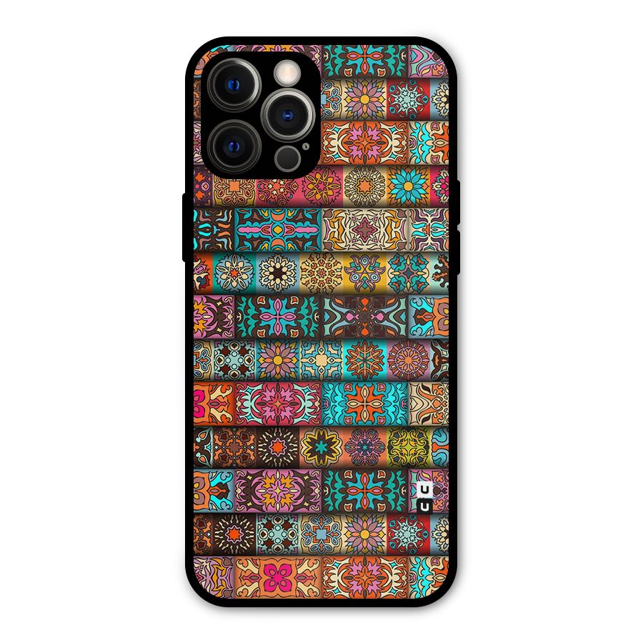 Tribal Seamless Pattern Vintage Decorative Metal Back Case for iPhone 12 Pro Max
