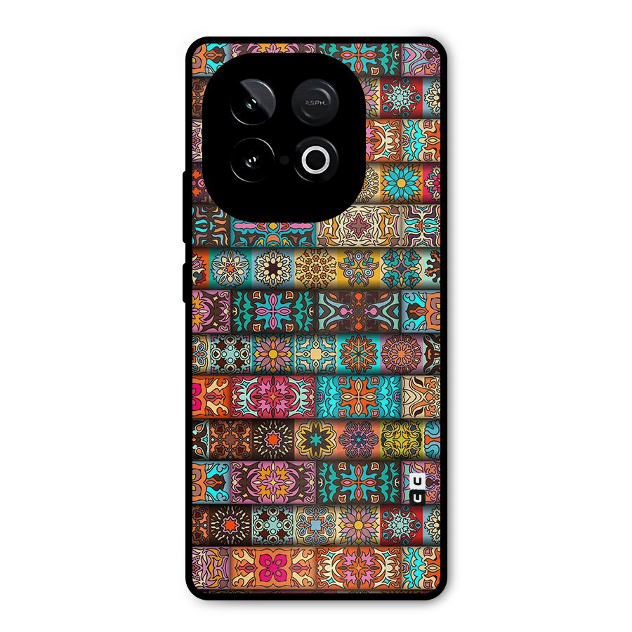 Tribal Seamless Pattern Vintage Decorative Metal Back Case for iQOO Neo 10