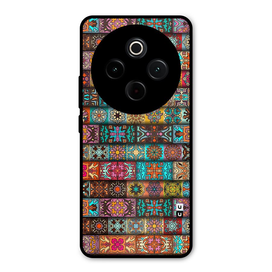 Tribal Seamless Pattern Vintage Decorative Metal Back Case for iQOO Z10