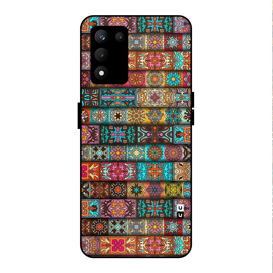 Tribal Seamless Pattern Vintage Decorative Metal Back Case for realme 9 5G SE