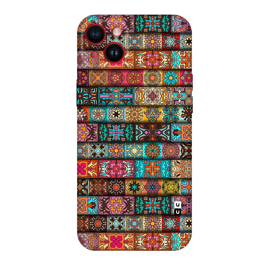 Tribal Seamless Pattern Vintage Decorative Original Polycarbonate Back Case for iPhone 14 Plus