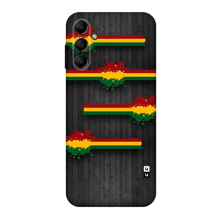 Tricolor Splash Design Original Polycarbonate Back Case for Galaxy A14 5G