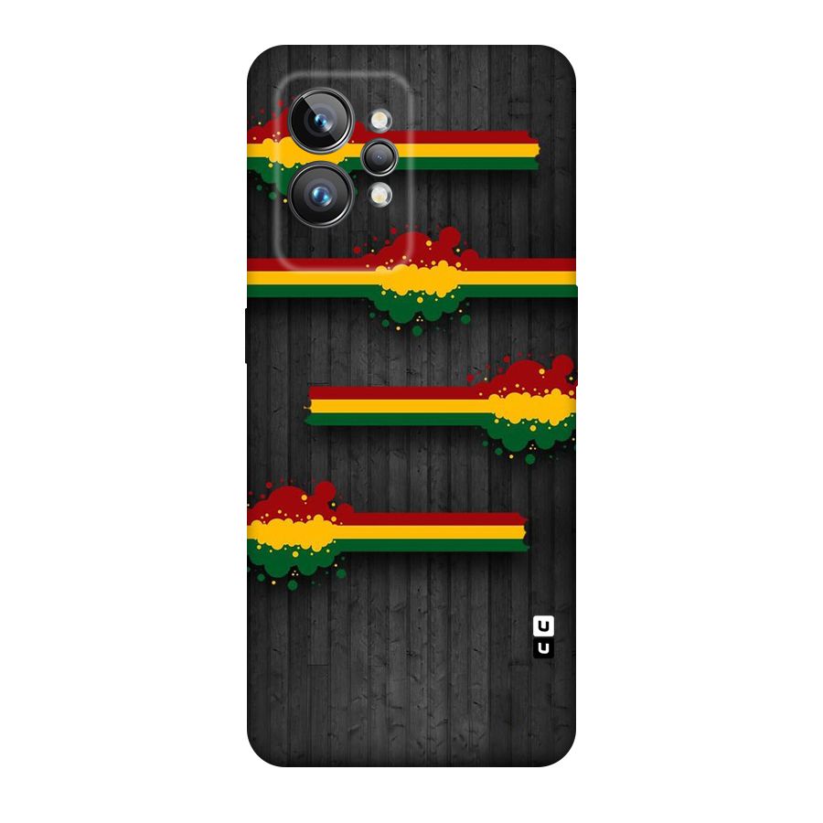 Tricolor Splash Design Original Polycarbonate Back Case for Realme GT2 Pro
