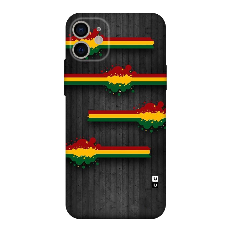 Tricolor Splash Design Original Polycarbonate Back Case for iPhone 11