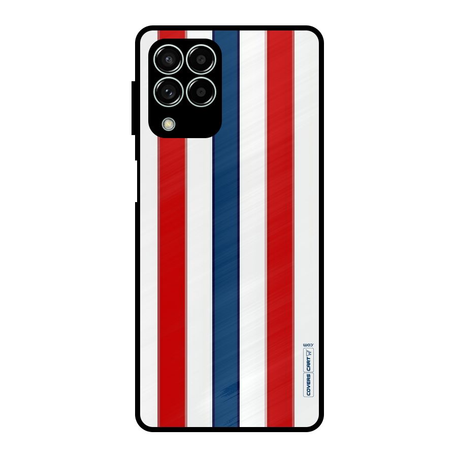 Tricolor Stripes Metal Back Case for Galaxy M33