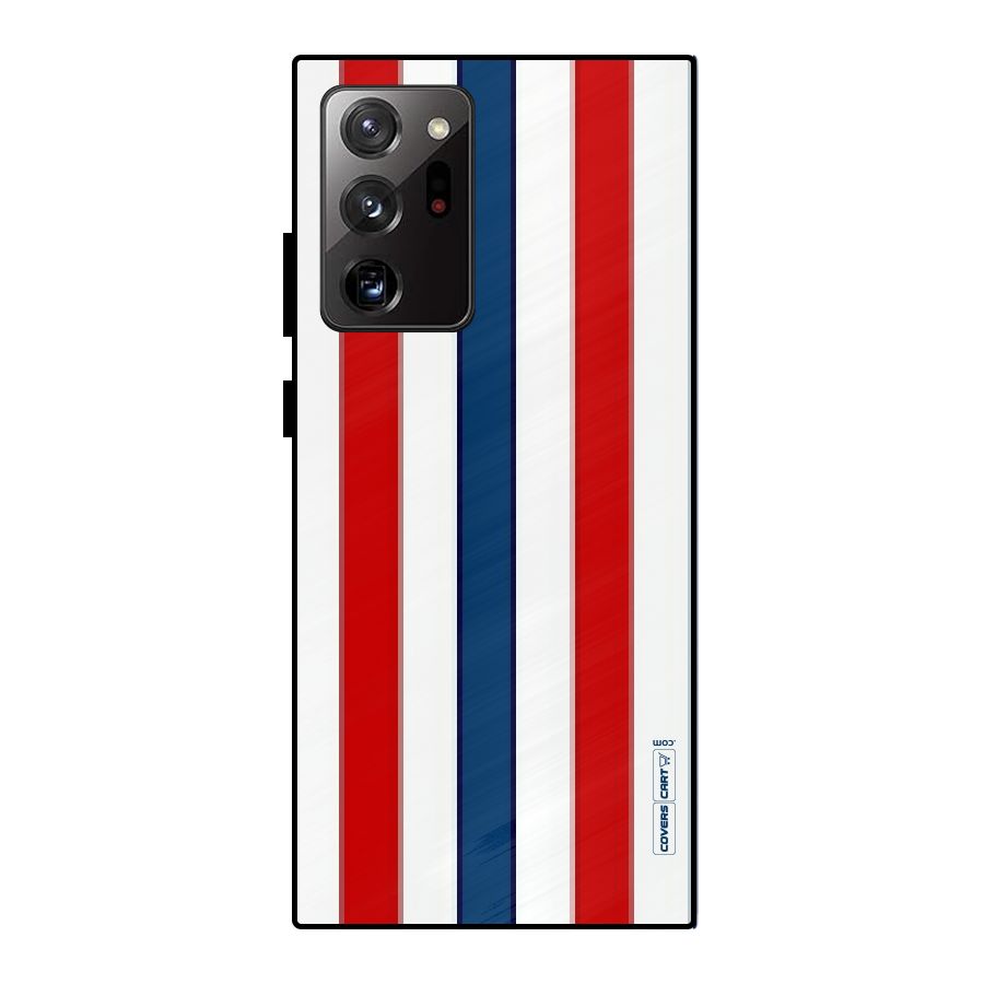 Tricolor Stripes Metal Back Case for Galaxy Note 20 Ultra