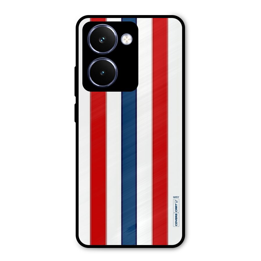 Tricolor Stripes Metal Back Case for Realme P3 Ultra