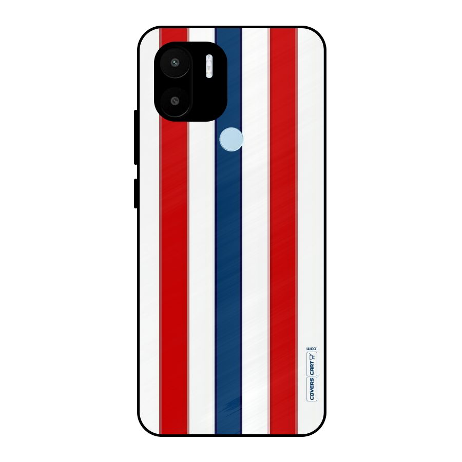Tricolor Stripes Metal Back Case for Redmi A1+