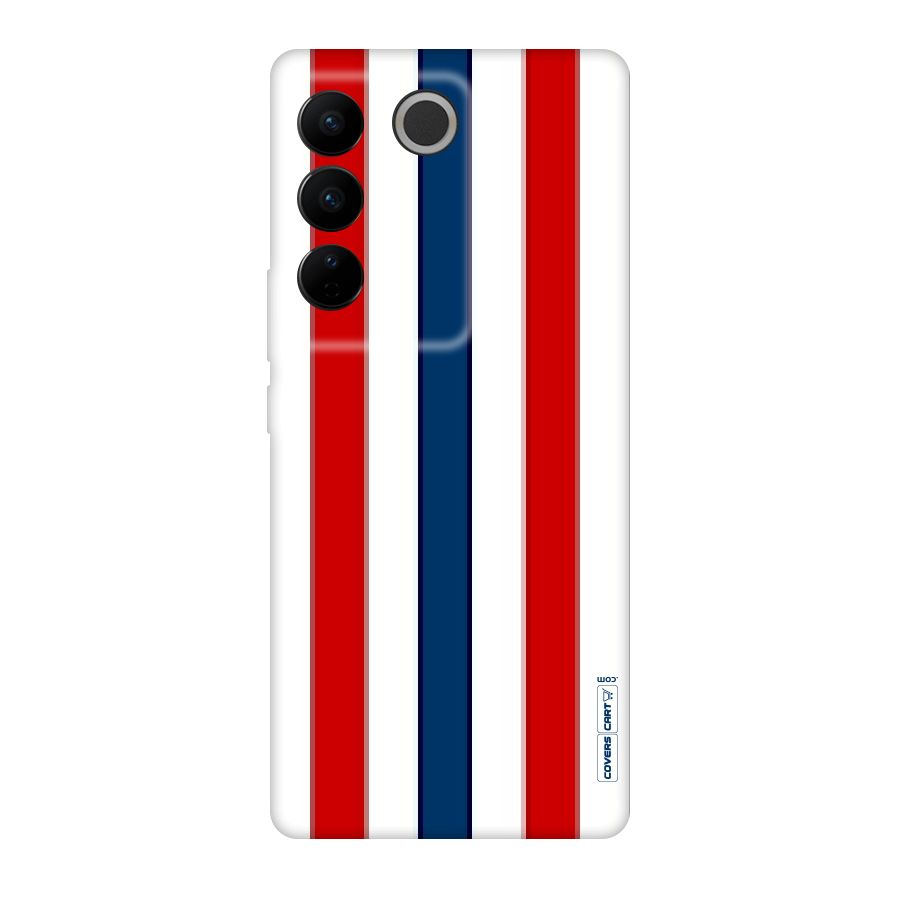Tricolor Stripes Original Polycarbonate Back Case for Vivo V27