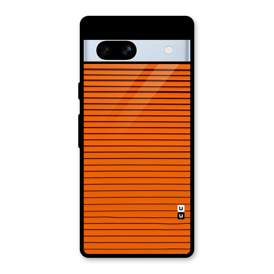 Trippy Stripes Glass Back Case for Google Pixel 7a